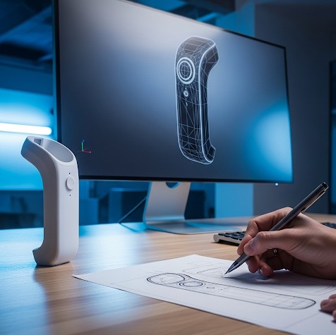 Persona diseñando un producto