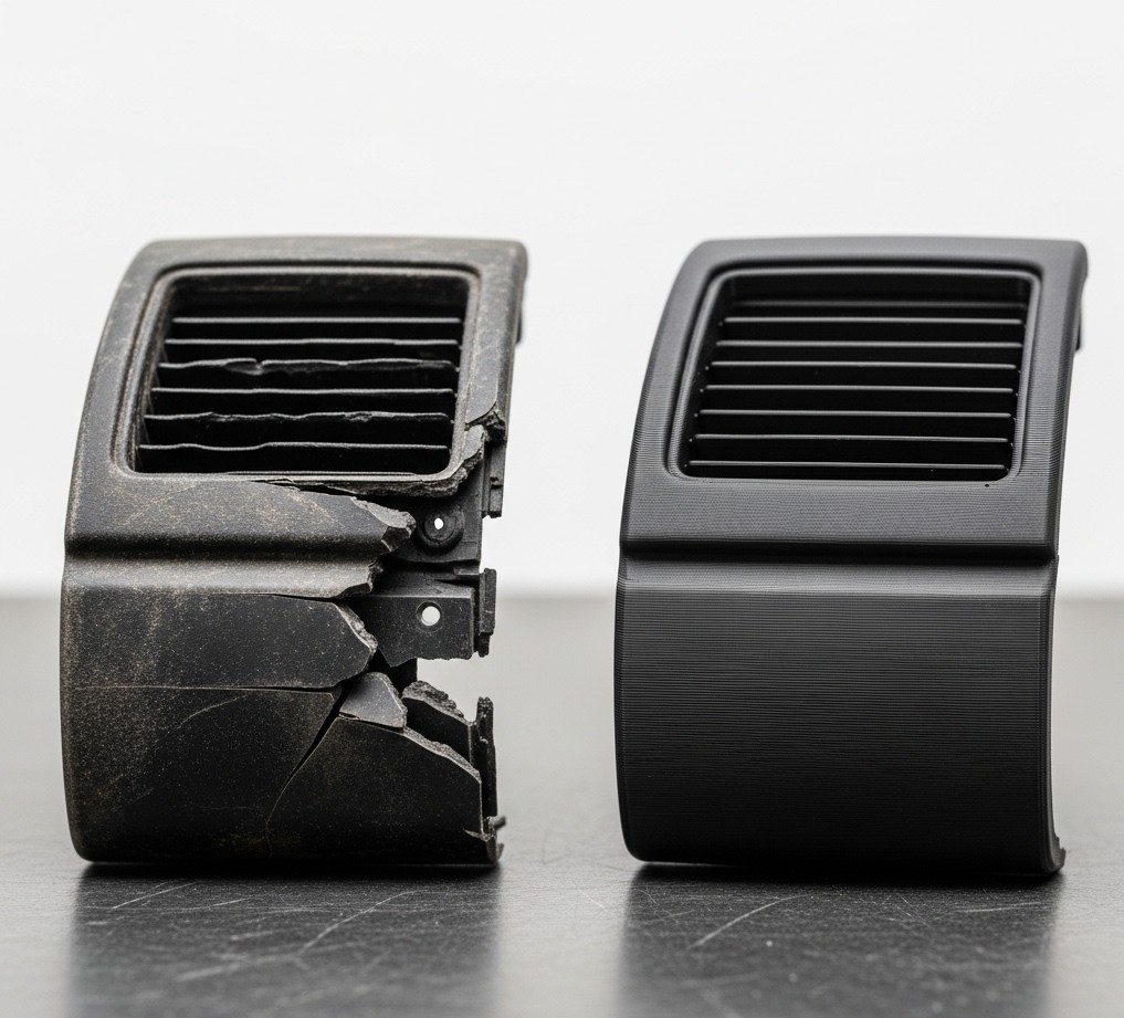 Pieza de repuesto impresa en 3D